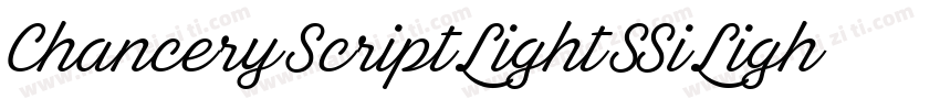 Chancery Script Light SSi Light字体转换